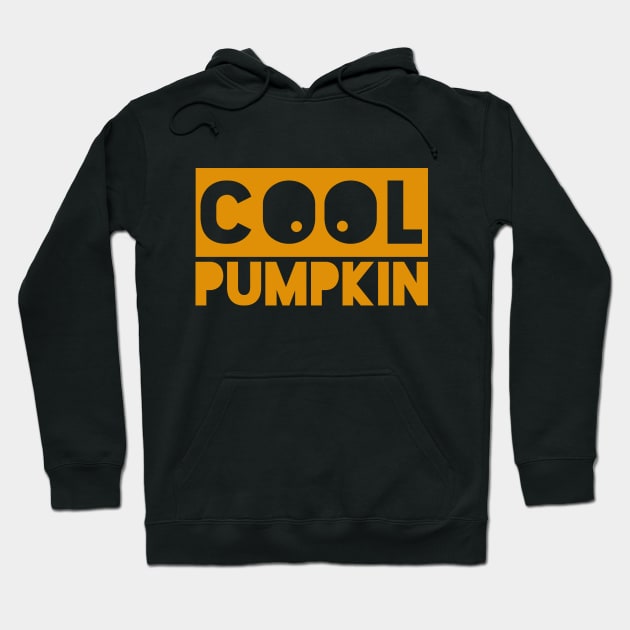 Cool pumpkin, orange on black! Hoodie by VellArt